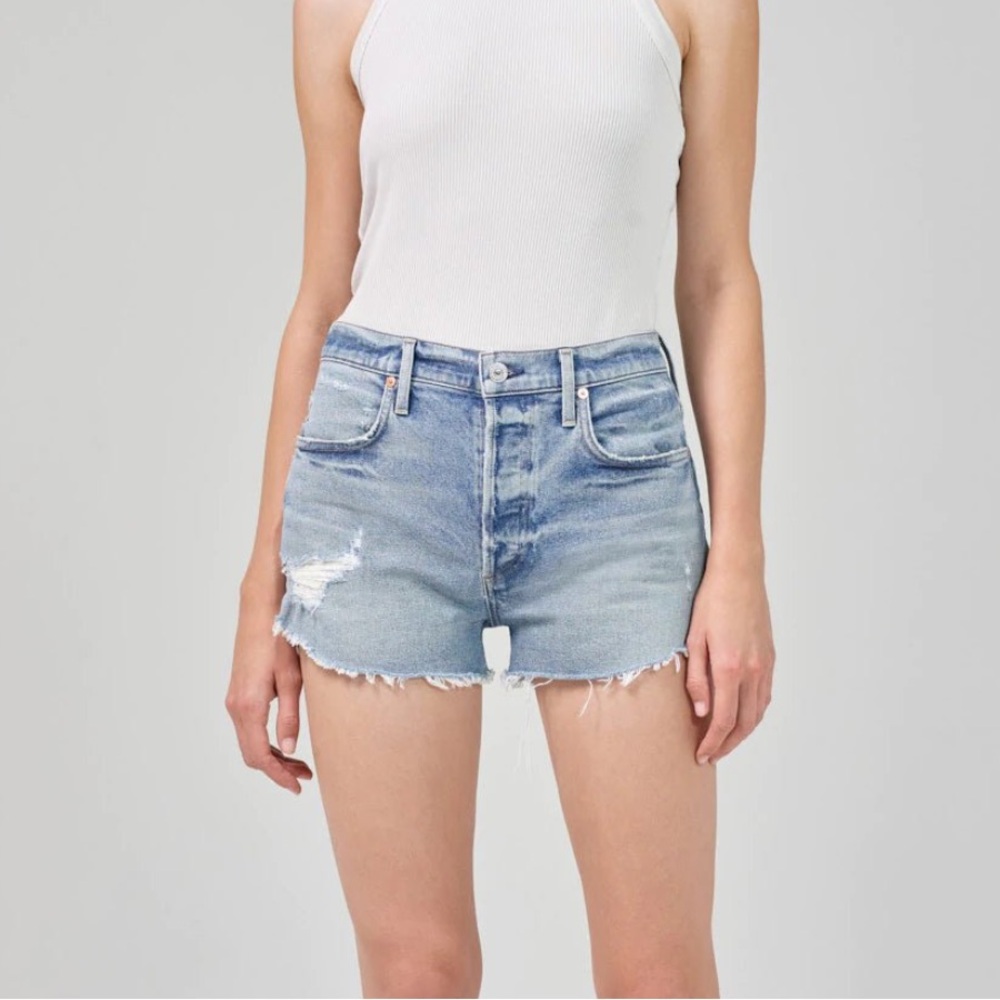 Citizens of Humanity Marlow Blue Jean Shorts